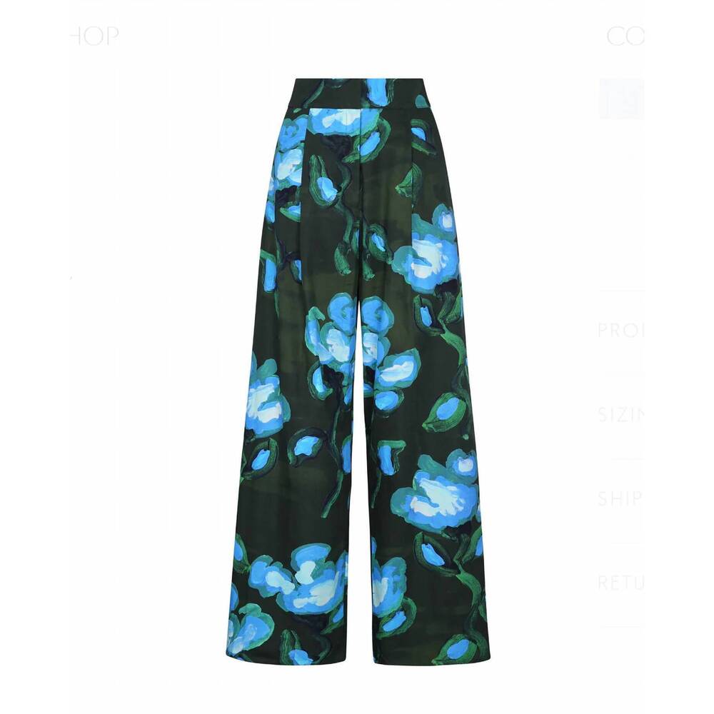 NEW DE LORETA panca pants in recuerdos verde